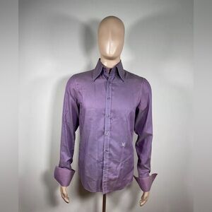 Vintage 2000s J Lindbergh Button Up Shirt Long Sleeve Purple Men’s M